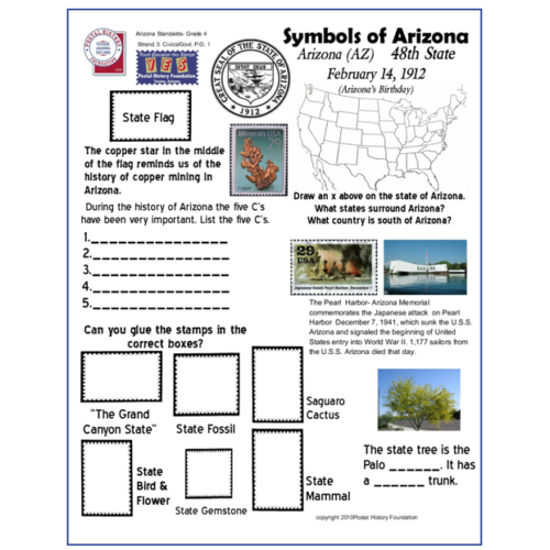 Arizona Symbols Sheet